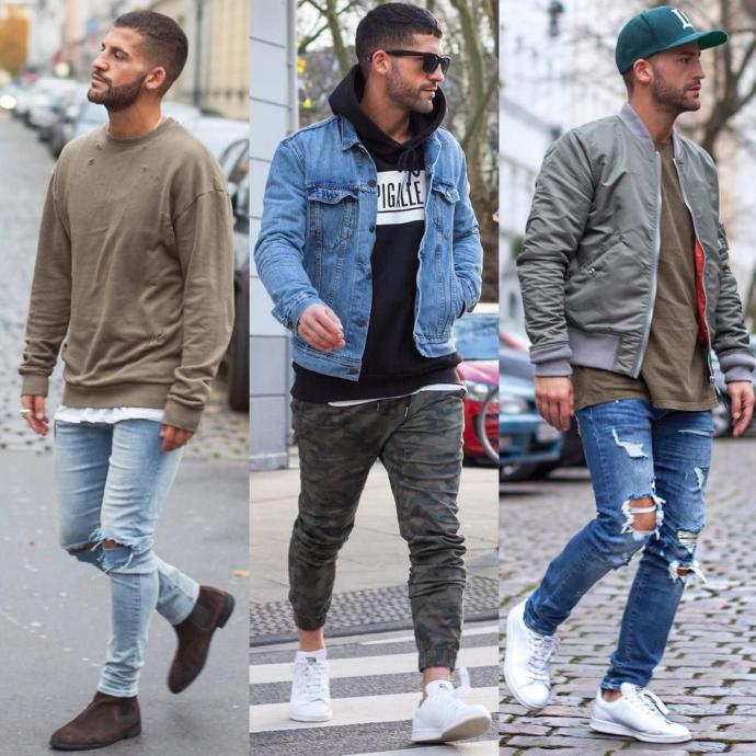 Which of these 2 mens' styles do you prefer (Street or indie/rock)?
