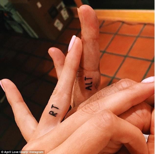 What if your girlfriend tattooed your initials?