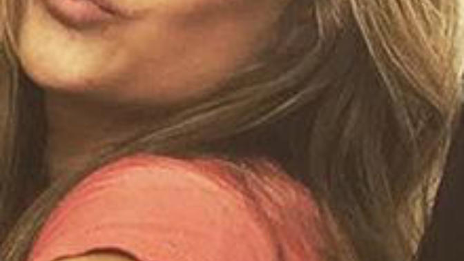 Which girl is wearing makeup?