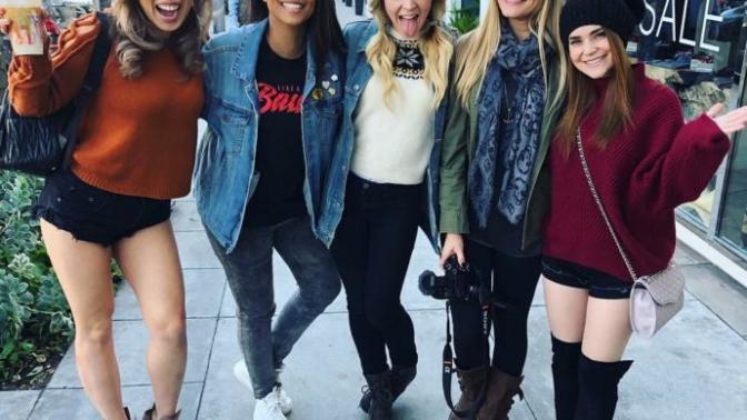 Who prettiest out of me and my friends?
I’m in the red sweater in the right
Who thinks my boots are cute?
