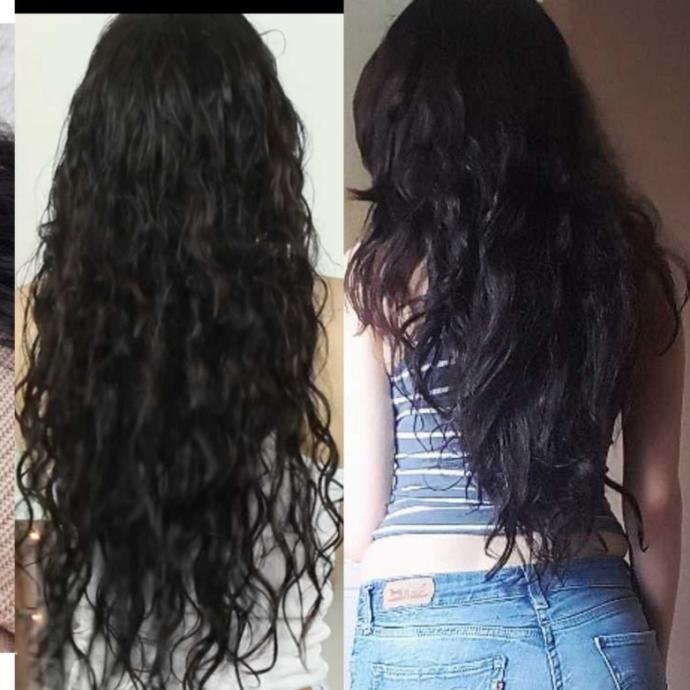 Guys, do you prefer long blonde locks or long thick dark wavy hair? (pic)?