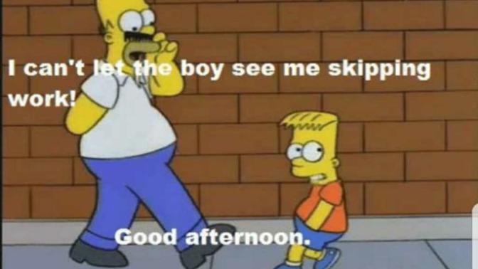 In school were you guys actually sick or did you play hooky more often?