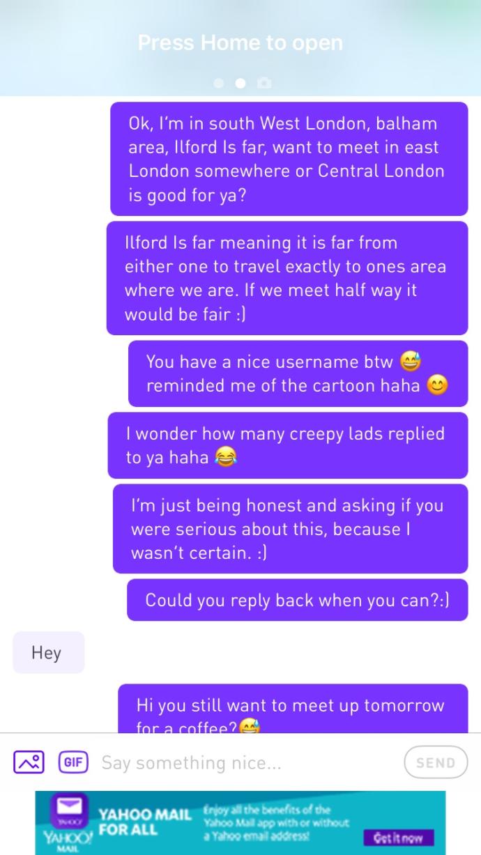 Girls, she hasn’t replied back on whisper app, should i wait for her to reply back first and how should i talk to her about this meeting up today?