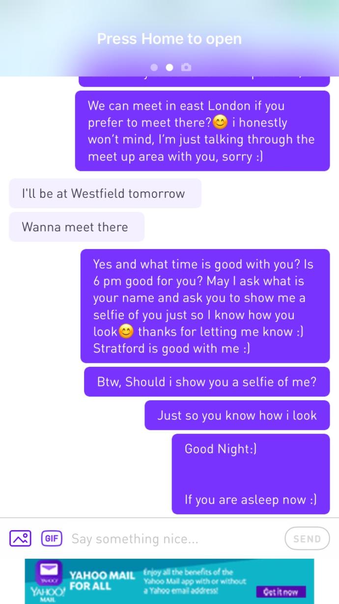 Girls, she hasn’t replied back on whisper app, should i wait for her to reply back first and how should i talk to her about this meeting up today?