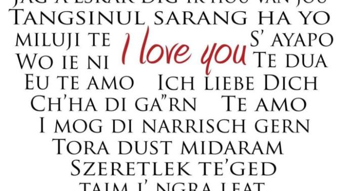 How to say "I LOVE YOU" in your Language?