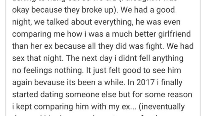 Its been 3 years. Im not inlove anymore and somehow it hurts how?