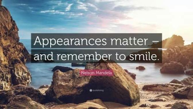 How much do apparences matter to you?