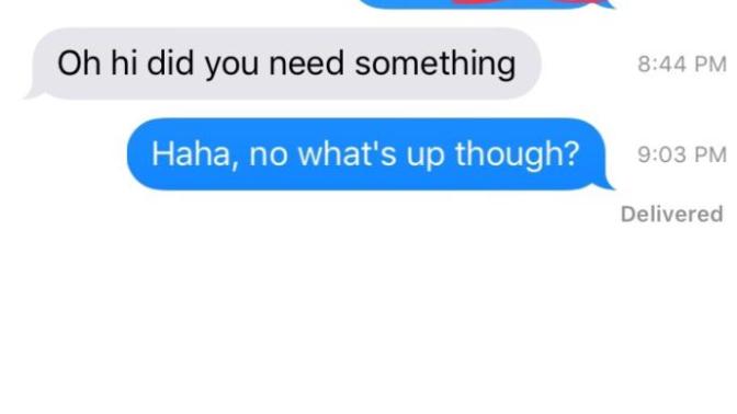 Shy girl stops responding to text?