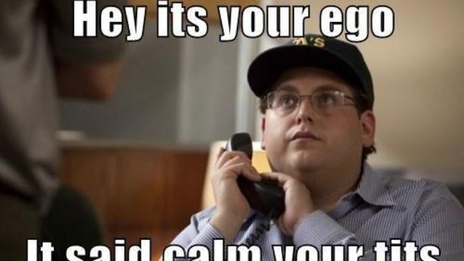 With all the penis questions, let's do something fresh.. What's the ideal size of ego?