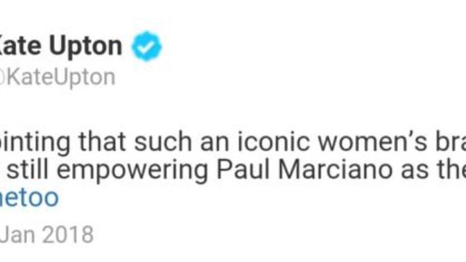 Kate Upton accuses Guess creative director Paul Marciano of sexual harassment. What is your opinion?