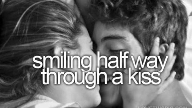 If the guy you’re sharing a first kiss with smiles in the middle of the kiss, what goes through your mind & does that make the kiss feel “special”?