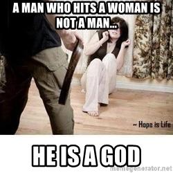 Equality: A man can hit a woman?