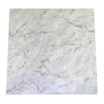 If I wanted to lay vinyl tiles onto the top of my computer desk (which is mostly made of dark red plywood) what pattern should I go for??
