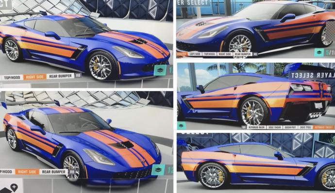Which of these color customizations look best on these two cars?