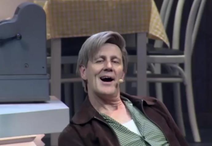 Does this Swedish comedian look good for a 61-year old?