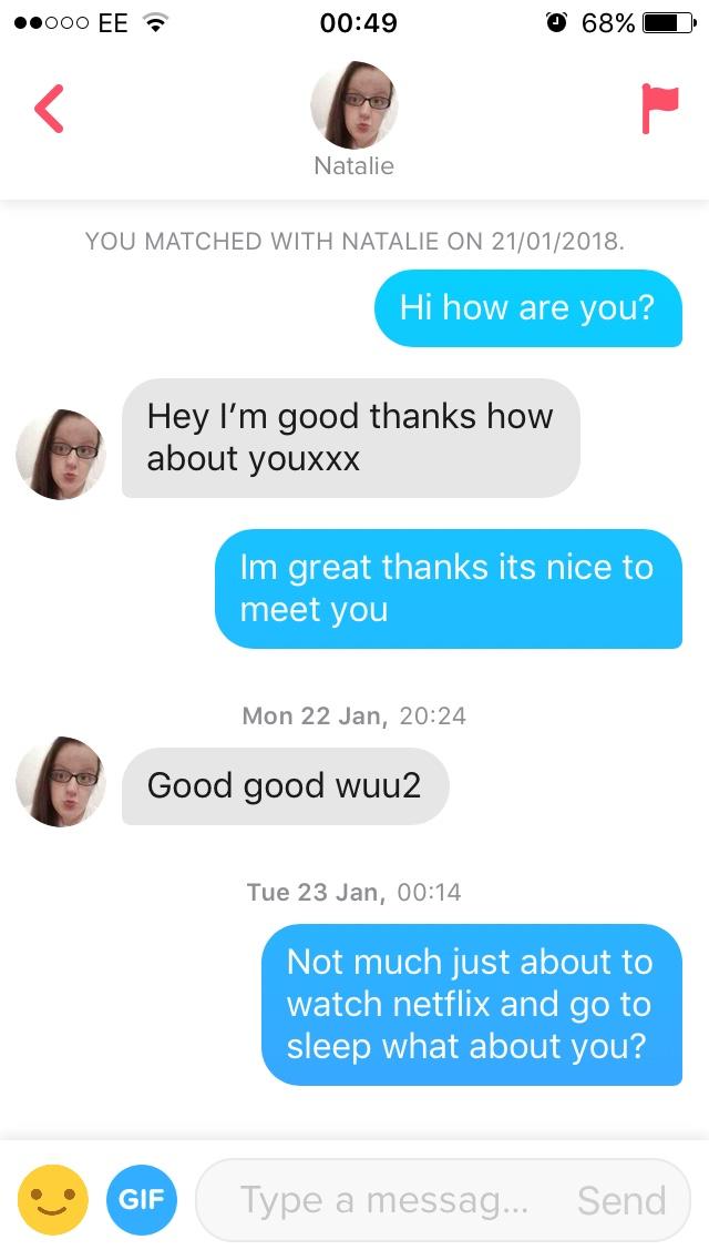 How do i get girls on tinder to have a conversation with me?