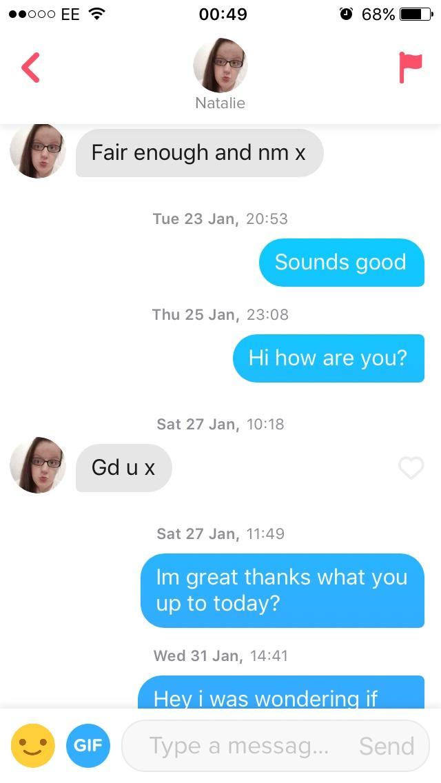 How do i get girls on tinder to have a conversation with me?