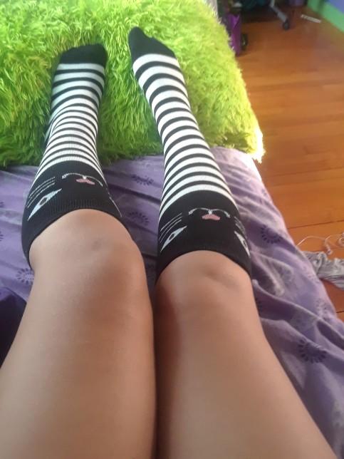 Which sock looks more cute??