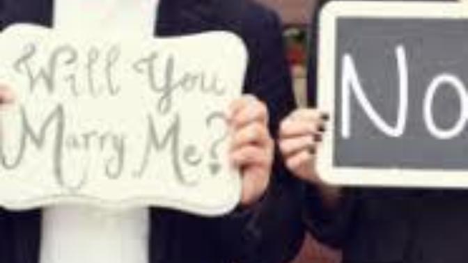 If someone declined your marriage proposal, but still wanted to be in a relationship would you stay?
