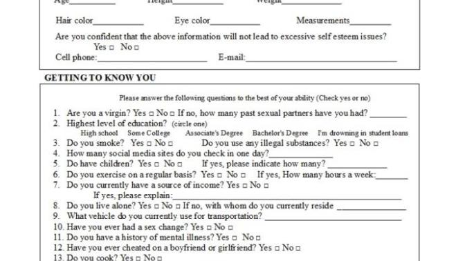 Are you currently taking applications for a New Significant Other?