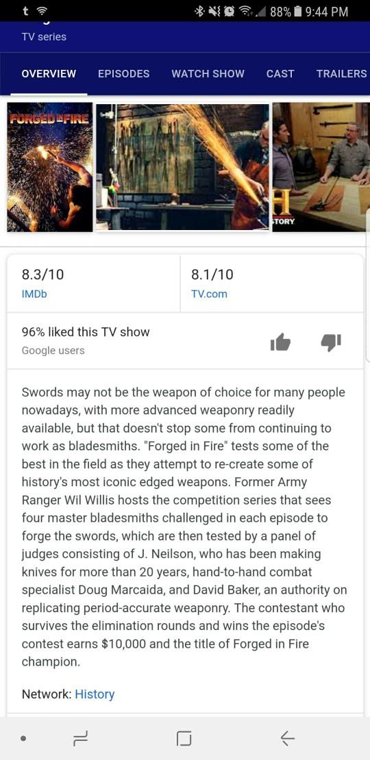 Forged in Fire thoughts?