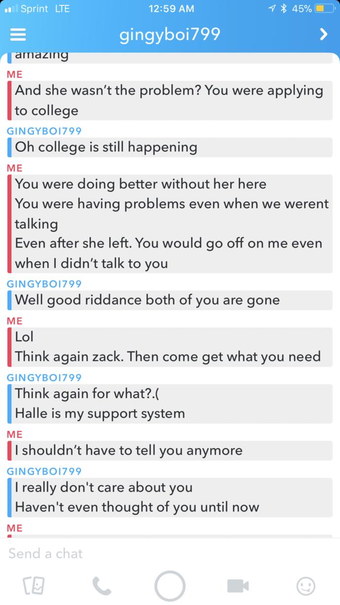 Does this person still care? (The one in the blue)?