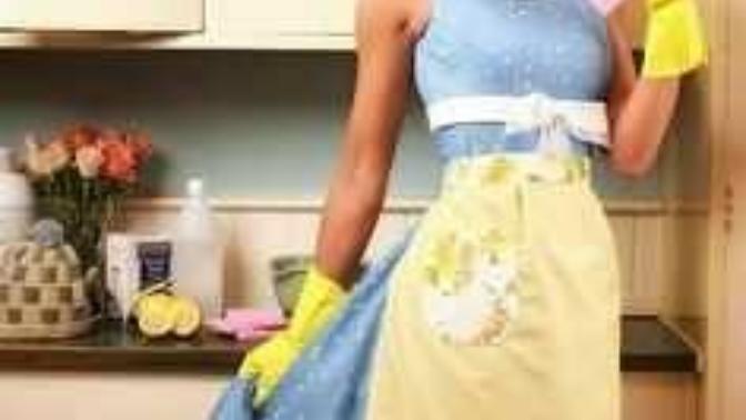 I find an attractive woman being all girly in household gloves to be hot?