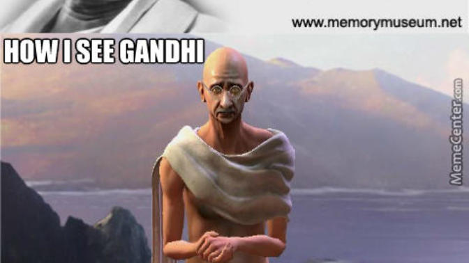 What would you do if you met Nuclear Gandhi?