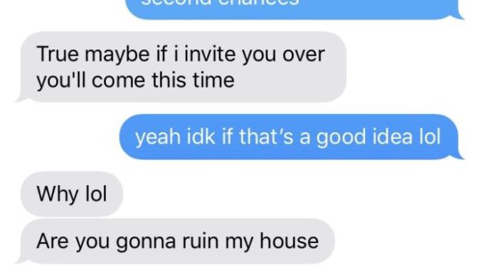 Is he just trying to hook up?