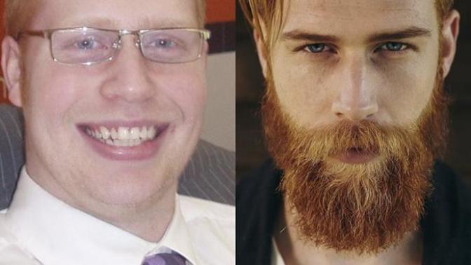 What a difference a beard and longer hair can make?
