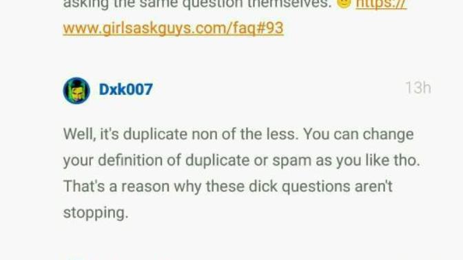 What's the definition of duplicate or spam in your opinion?