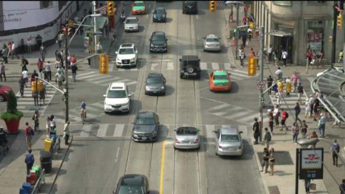 How do you turn left at an intersection?