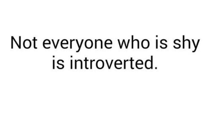 Why do people confuse being shy/social anxiety with being introverted?