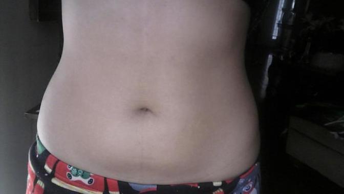 Please help how do I get rid of my ugly stomach? And do I have a defined waist?