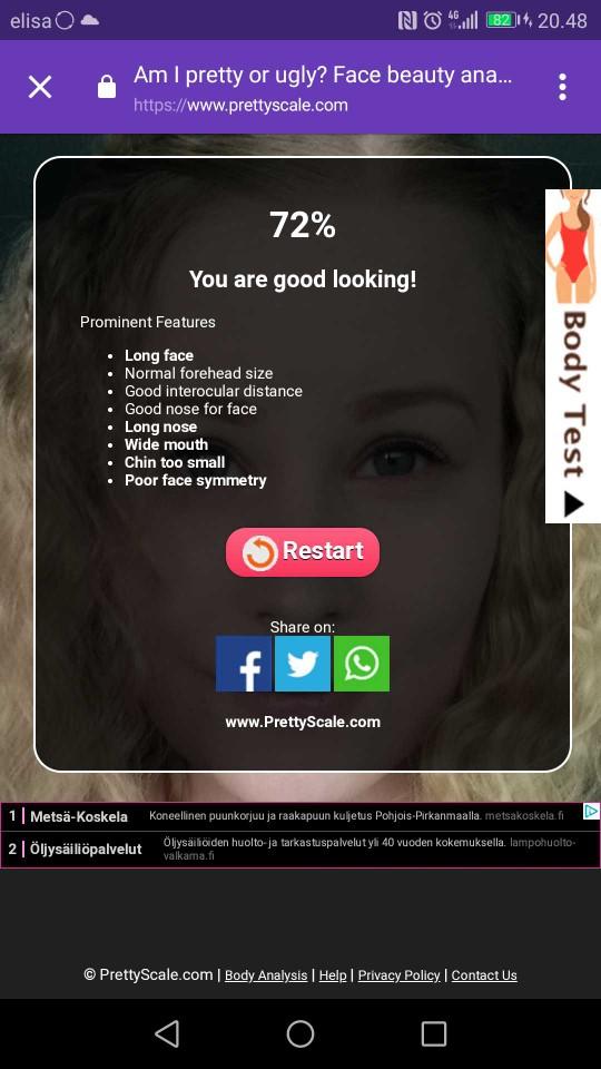 What is the rate of both your body and face?