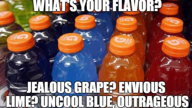 Do you ever drink the Haterade?