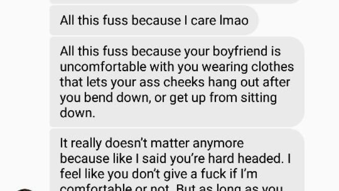Controlling boyfriend now ex boyfriend?