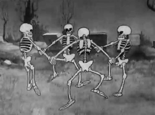 How would you react to group of skeletons dancing outside your window?