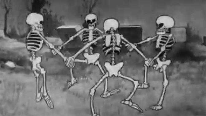 How would you react to group of skeletons dancing outside your window?