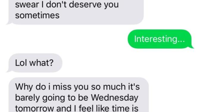 What does this mean? When a girl says she doesn’t deserve you?