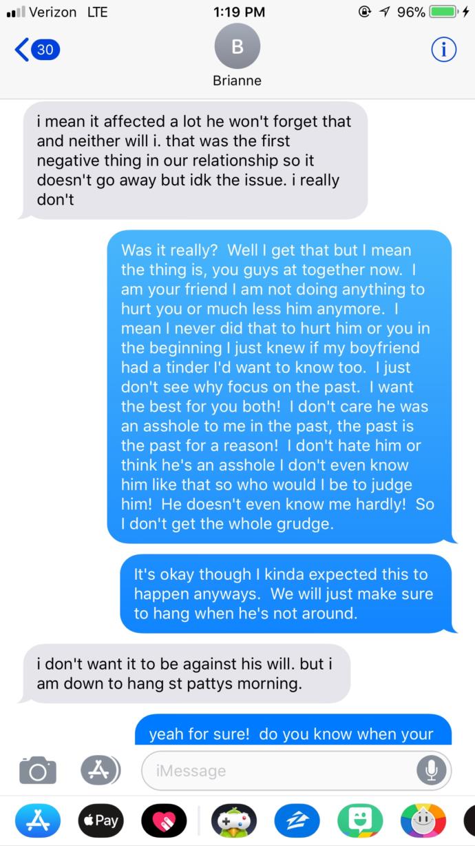 My friends boyfriend hates me? For a stupid reason? What do I do?