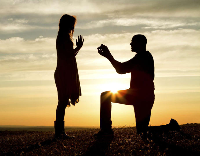 Is it degrading that men have to kneel when they're proposing?