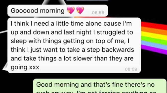 Is he being genuine about how he feels or is it just an excuse to say I’m not interested?