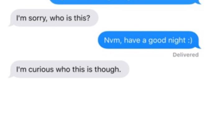 From Tinder to work. Does he want the V?