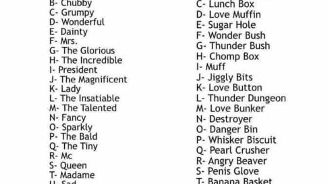 Ladies what's your name?