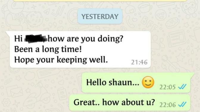 Guys, What do you think about the way this girl tries to get his attention/reply back?