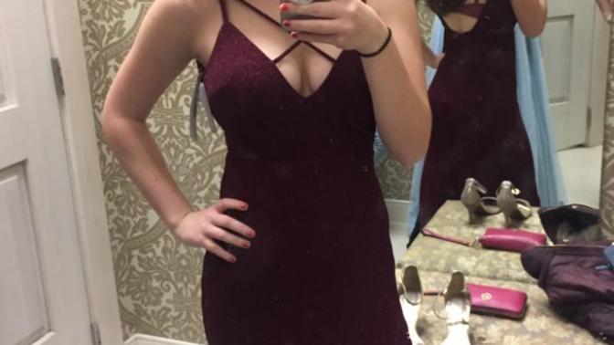 Which prom dress looks better on me?