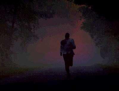 have u ran from someone before??