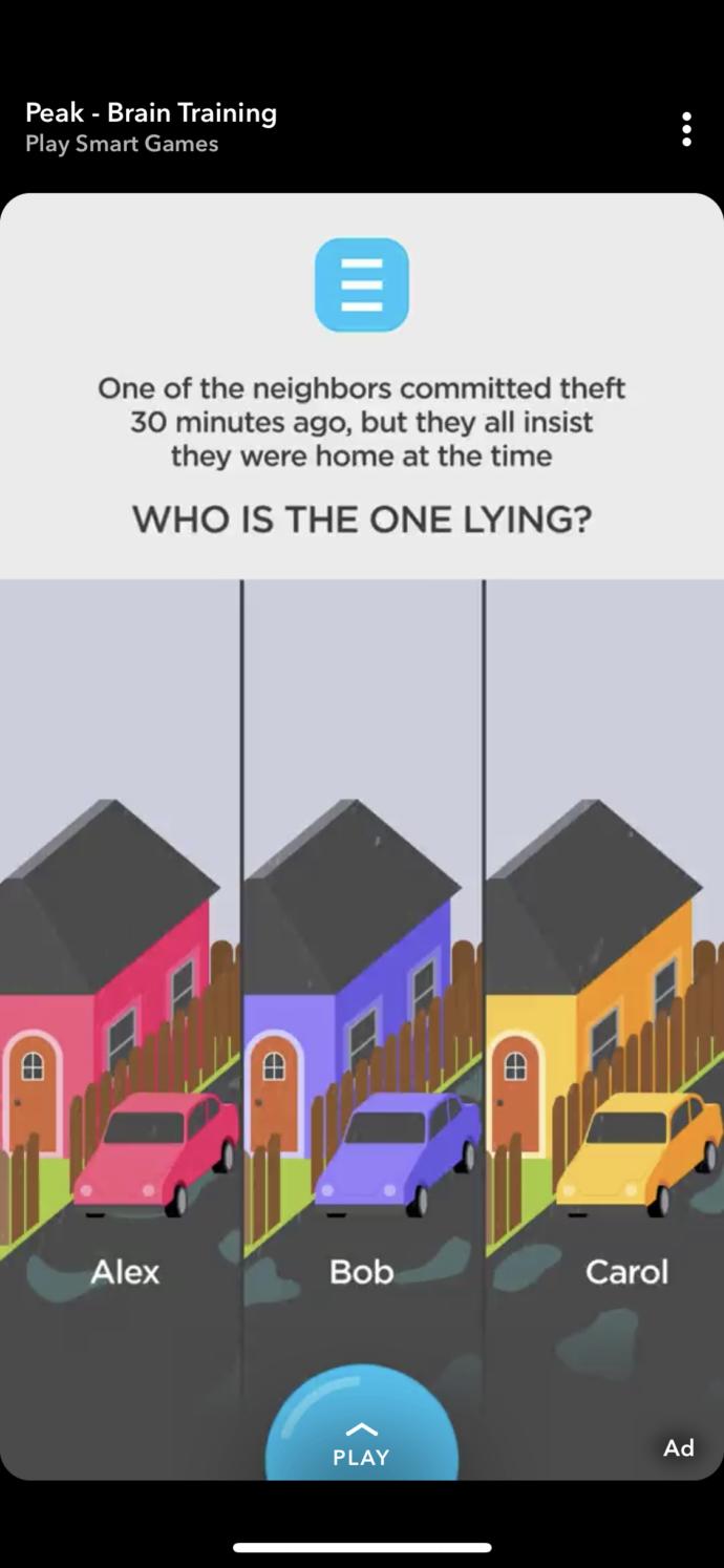 Which neighbor is lying? 