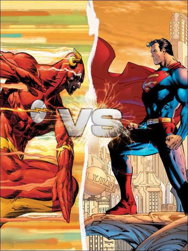 Is superman faster than Flash? In the justice league movie superman could easily catch up to the flash while he went to save the civilians?